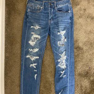 American Eagle High-waisted Ripped Mom Jeans